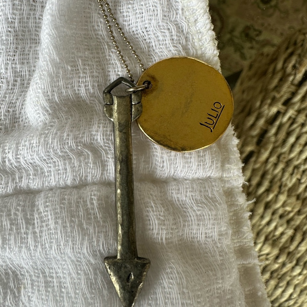 Julio Gold and Silver Decorative Pendant